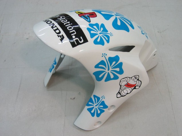 Carénages Moto Honda CBR1000RR 2004-2005 - Blanc Bleu Neige Nastro Azzurro 46