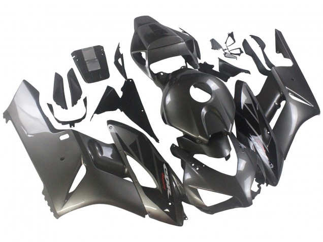 Carénages Moto Honda CBR1000RR 2004-2005 - Gris Brillant Noir Brillant