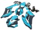 Carénages Moto Honda CBR1000RR 2004-2005 - Bleu Clair Noir Brillant