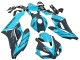 Carénages Moto Honda CBR1000RR 2004-2005 - Bleu Clair Noir Brillant