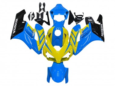 Carénages Moto Honda CBR1000RR 2004-2005 - Bleu Jaune Noir Brillant