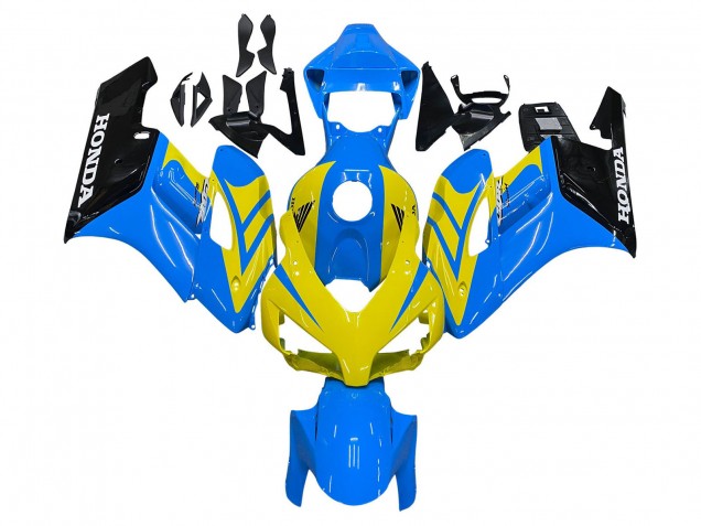 Carénages Moto Honda CBR1000RR 2004-2005 - Bleu Jaune Noir Brillant
