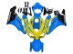 Carénages Moto Honda CBR1000RR 2004-2005 - Bleu Jaune Noir Brillant