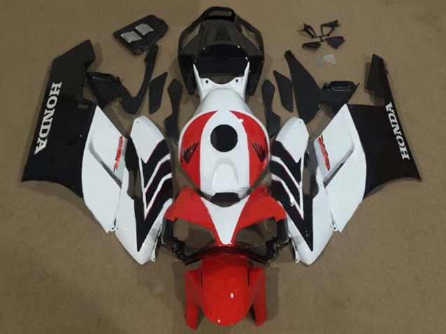 Carénage Moto Honda CBR1000RR 2004-2005 - Blanc Rouge Noir Mat