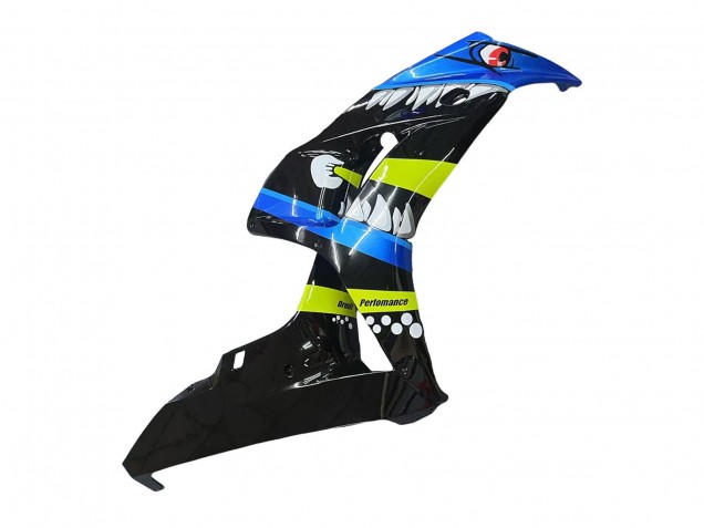 Carénages Moto Honda CBR1000RR 2006-2007 - Bleu Fluorescent Vert Noir Brillant Requin 46