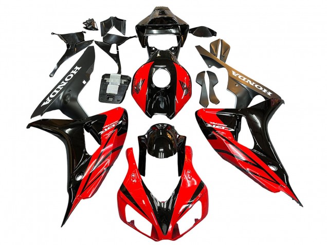 Carénage Moto Honda CBR1000RR 2006-2007 - Bleu Noir Brillant