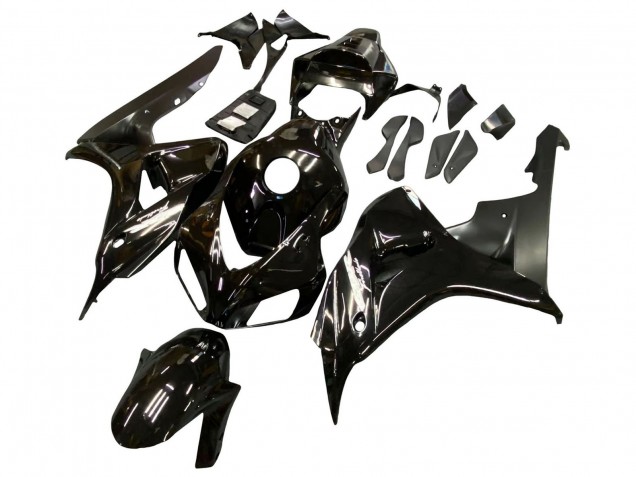 Carénages Moto Honda CBR1000RR 2006-2007 - Noir Brillant Noir Mat