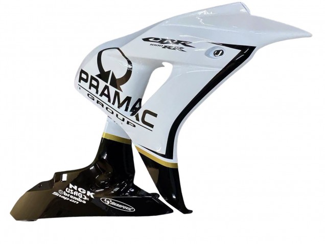 Carénages Moto Honda CBR1000RR 2006-2007 - Blanc Noir Brillant Pramac