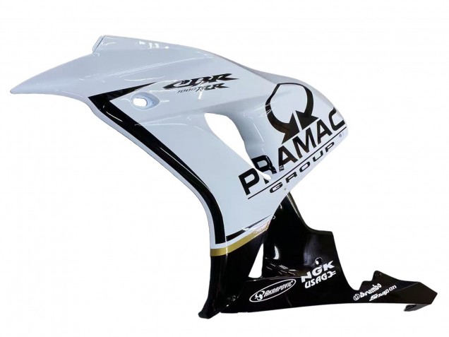 Carénages Moto Honda CBR1000RR 2006-2007 - Blanc Noir Brillant Pramac
