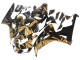 Carénages Moto Honda CBR1000RR 2006-2007 - Or Noir Brillant