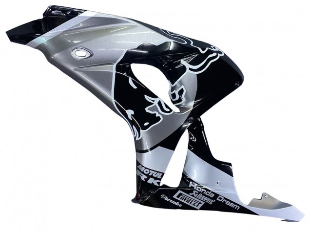 Carénages Moto Honda CBR1000RR 2006-2007 - Argent Noir Brillant Red Bull