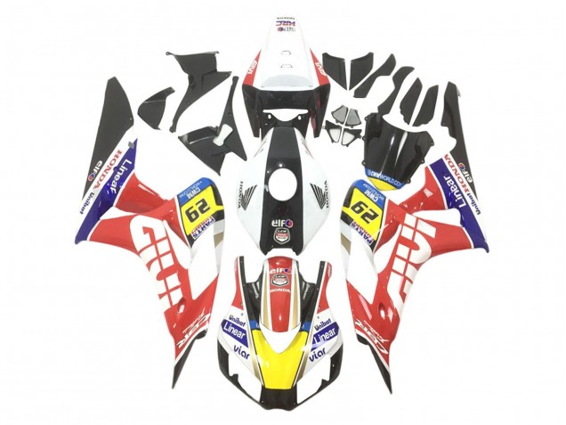 Carénages Moto Honda CBR1000RR 2006-2007 - Blanc Rouge Jaune Bleu Noir Givi Elf UniBat 29