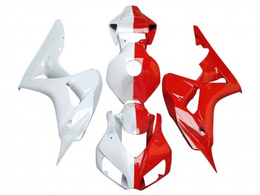 Carénages Moto Honda CBR1000RR 2006-2007 - Blanc Rouge Diviser