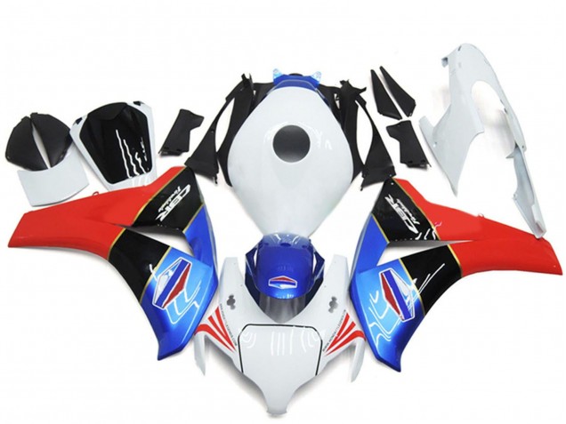 Carénages Moto Honda CBR1000RR 2008-2011 - Blanc Bleu Rouge Noir Brillant