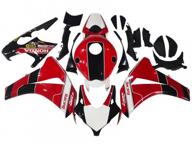 Carénages Moto Honda CBR1000RR 2008-2011 - Rouge Blanc Noir Brillant Courses