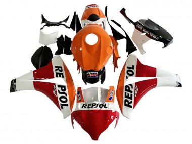 Carénage Moto Honda CBR1000RR 2008-2011 - Orange Blanc Rouge Noir Brillant Repsol HRC