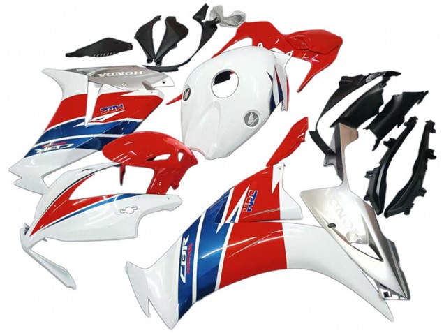 Carénages Moto Honda CBR1000RR 2012-2016 - Blanc Argent Bleu Rouge