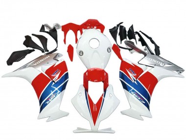 Carénages Moto Honda CBR1000RR 2012-2016 - Blanc Argent Bleu Rouge