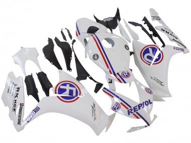 Carénages Moto Honda CBR1000RR 2012-2016 - Blanc Bleu Rouge Repsol