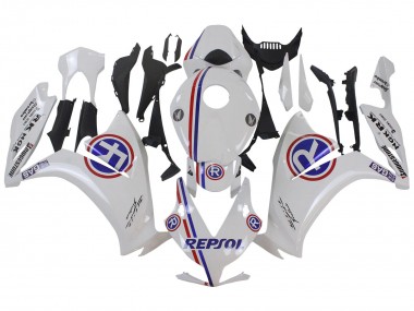 Carénages Moto Honda CBR1000RR 2012-2016 - Blanc Bleu Rouge Repsol