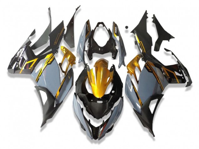 Carénages Moto Kawasaki EX400 2018-2024 - Or Nardo Gris Noir