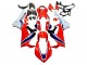 Kits Carénage Moto Honda CBR1000RR 2017-2023 - Blanc Rouge Bleu