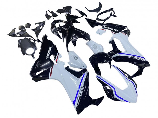 Kits Carénage Moto Honda CBR1000RR 2017-2023 - Blanc Bleu Noir Brillant