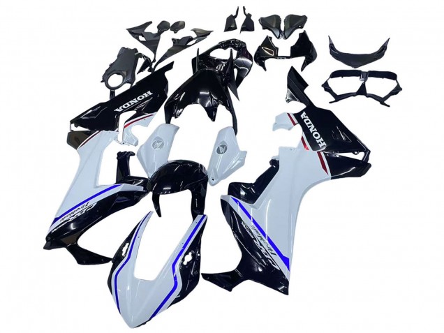 Kits Carénage Moto Honda CBR1000RR 2017-2023 - Blanc Bleu Noir Brillant