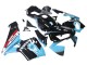 Carénages Moto Honda CBR600RR 2003-2004 - Bleu Clair Rouge Noir Brillant Dunlop