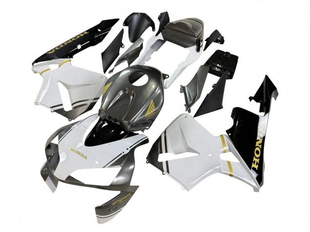 Carénages Moto Honda CBR600RR 2003-2004 - Blanc Jaune Gris Noir