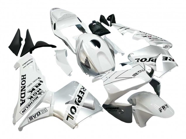 Carénages Moto Honda CBR600RR 2003-2004 - Blanc Argent Noir Repsol