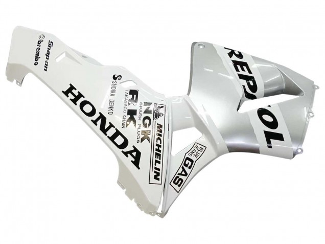 Carénages Moto Honda CBR600RR 2003-2004 - Blanc Argent Noir Repsol