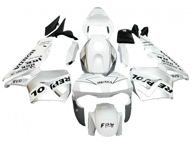 Carénages Moto Honda CBR600RR 2003-2004 - Blanc Argent Noir Repsol