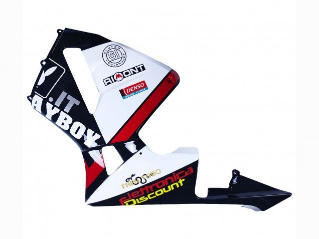 Carénages Moto Honda CBR600RR 2003-2004 - Blanc Rouge Noir Brillant DENSO Rimont