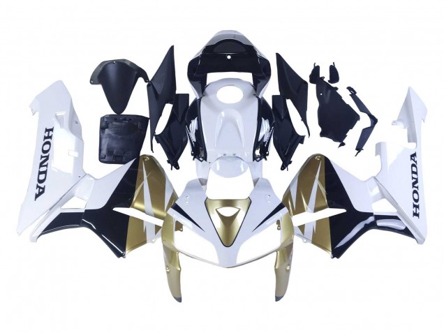 Carénages Moto Honda CBR600RR 2005-2006 - Or Blanc Noir