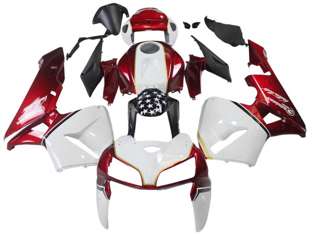 Kits Carénage Moto Honda CBR600RR 2005-2006 - Rouge Blanc Noir