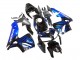 Carénage Moto Honda CBR600RR 2005-2006 - Noir Brillant Bleu Flamme