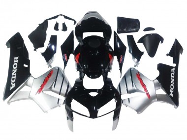 Carénages Moto Honda CBR600RR 2005-2006 - Argent Noir