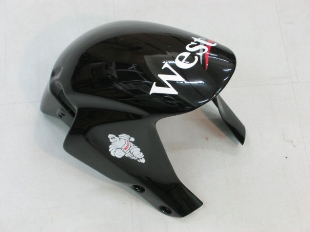 Carénages Moto Honda CBR600RR 2005-2006 - Noir Brillant Blanc West