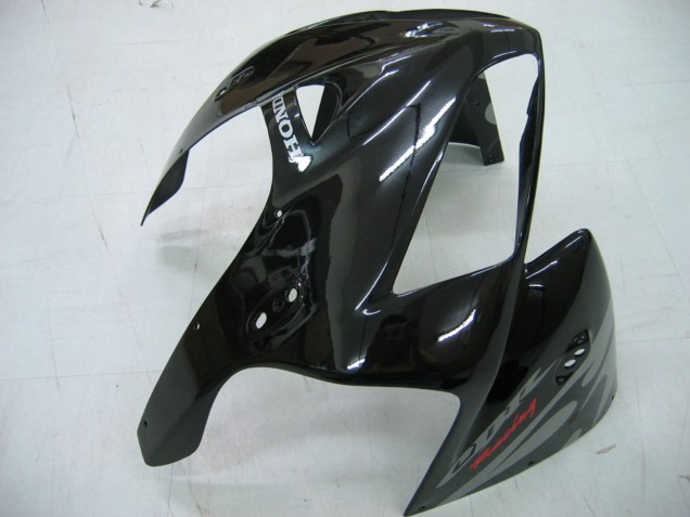 Carénages Moto Honda CBR600RR 2005-2006 - Noir Brillant Gris Flamme