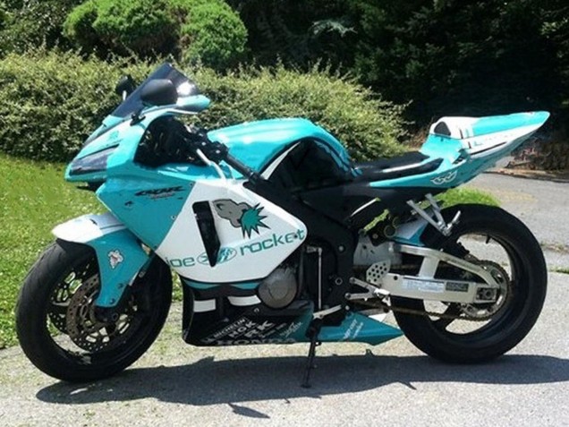 Carénages Moto Honda CBR600RR 2005-2006 - Vert Clair Blanc Noir Brillant Joe Rocket