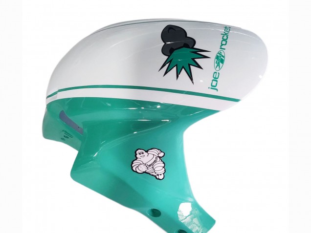 Carénages Moto Honda CBR600RR 2005-2006 - Vert Clair Blanc Noir Brillant Joe Rocket