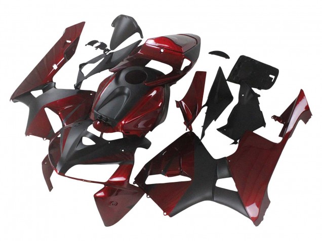 Carénages Moto Honda CBR600RR 2005-2006 - Rouge Noir