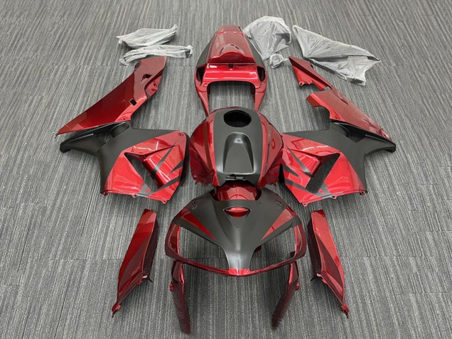 Carénages Moto Honda CBR600RR 2005-2006 - Rouge Noir