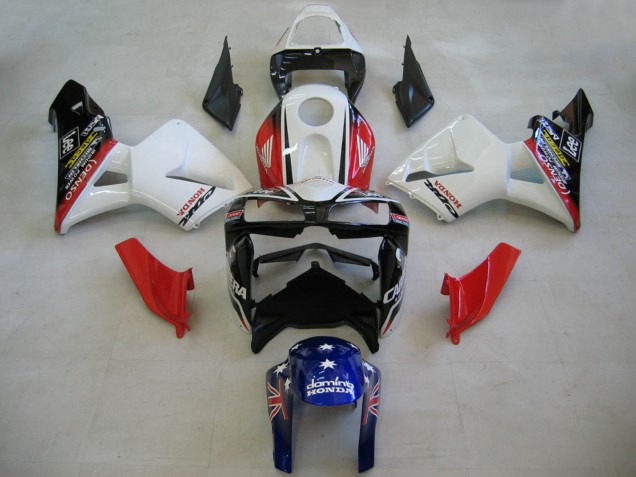 Carénages Moto Honda CBR600RR 2005-2006 - Rouge Blanc Bleu DENSO