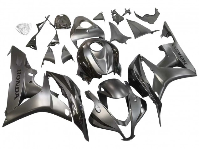 Carénage Moto Honda CBR600RR 2007-2008 - Argent Noir Brillant