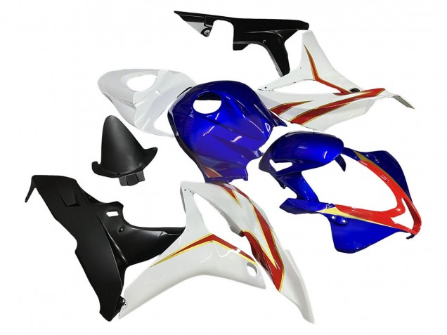 Carénages Moto Honda CBR600RR 2007-2008 - Blanc Bleu Rouge Noir Brillant