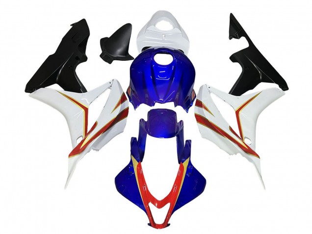 Carénages Moto Honda CBR600RR 2007-2008 - Blanc Bleu Rouge Noir Brillant