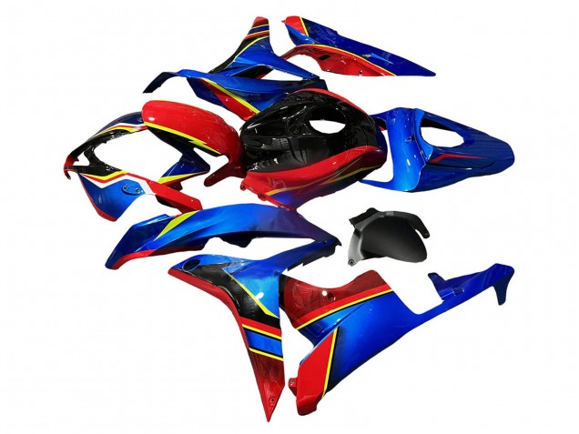 Carénages Moto Honda CBR600RR 2007-2008 - Bleu Rouge Jaune Noir Brillant