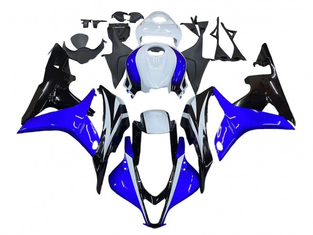 Carénage Moto Honda CBR600RR 2007-2008 - Blanc Bleu Noir Brillant